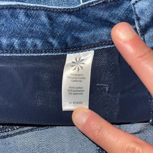 Athleta Sculptek Skinny Dark Wash Jean Size 4 - Picture 15 of 15